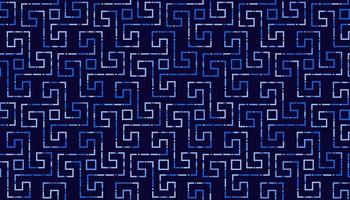 Vector background modern abstract ethnic repetition pattern blue