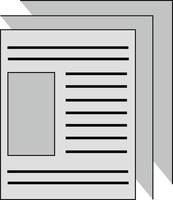 Paper sheet vector icon