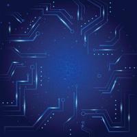 Abstract Blue Technology Background Template vector