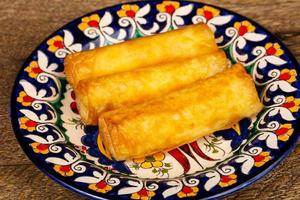 Roasted spring roll photo