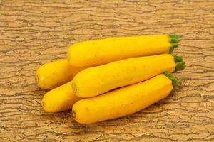 Ripe tasty Yellow young zucchini photo