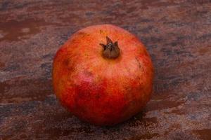 Ripe tasty pomegranate photo