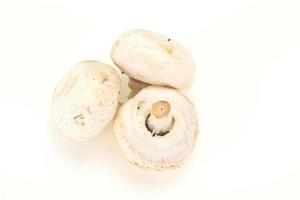 Raw Champignon heap for cooking photo