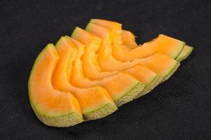 Sliced tasty sweet sliced melon photo