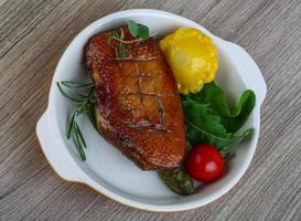 Roasted duck breast photo