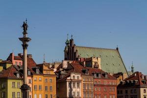 plaza del castillo en varsovia, polonia foto