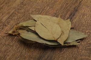 Dry laurel leaves photo