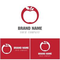 Apple vector illustration design icon logo template