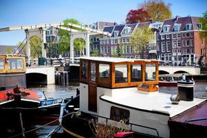 Amsterdam, Netherlands, 2022 - The Magere Brug, Skinny Bridge. Amsterdam photo