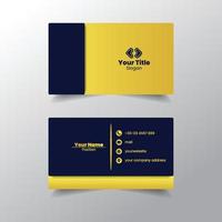 Elegant Blue Business Card Template vector