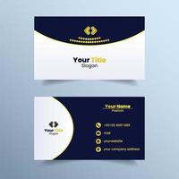 Elegant Blue Business Card Template vector