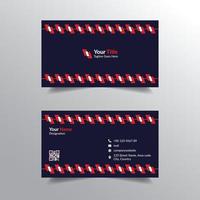 Elegant Blue Business Card Template vector