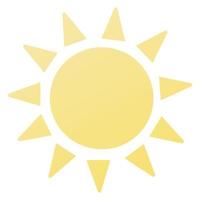 Sun icon for design. vector