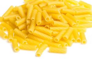 macro closeup of penne pasta background texture photo