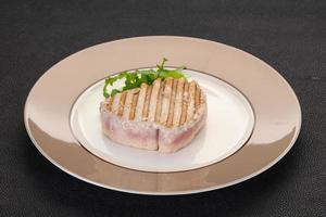 Grilled tuna steak photo