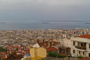 Aerial view of Thessaloniki, Greece photo