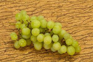 Sweet ripe Green grape branch photo