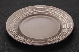 Empty ceramic plate photo