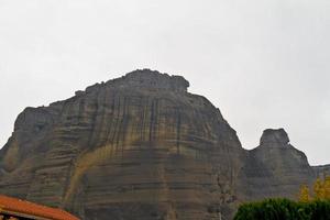 Meteora cliffs and monasteries photo