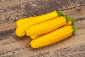 Ripe tasty Yellow young zucchini photo