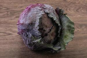 Natural ripe Organic violet cabbage photo