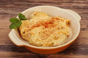 Vegan dietary cusine - humus snack photo