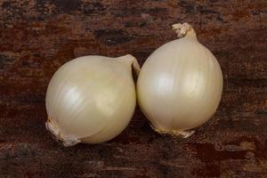 Ripe white onion photo