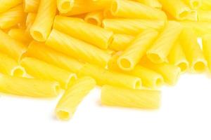 macro closeup of penne pasta background texture photo