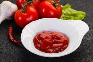 Tomato ketchup sauce photo