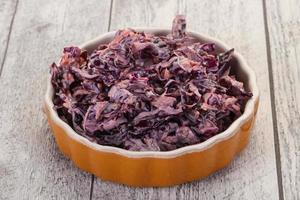 Cole slaw salad with cabbage photo