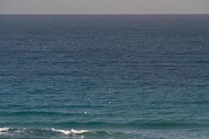 Sea waves on the Mediterranean sea photo