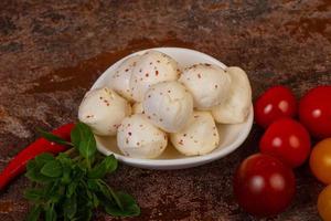 Mozzarella cheese balls photo