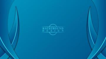 abstract background, blue gradient with curved shape vector