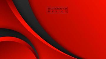 fondo abstracto, rojo y negro, vector de diseño