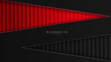 abstract background, black and red, triangle strip vector