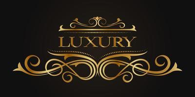 luxury ornament  vintage logo border vector