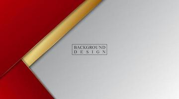 abstract background vector, red white with gold color vector