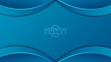 simple abstract background, blue gradient with curved shape vector