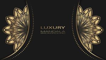 background luxury, with mandala gold vector