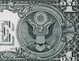 Dollar bill detail photo