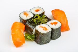 Sushi with salmon photo