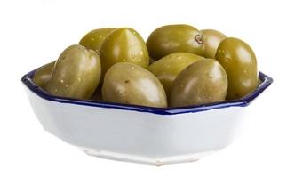 Pickled tomatoes isolated on the white background photo