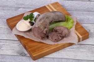 Gurmet pork tongue snack photo