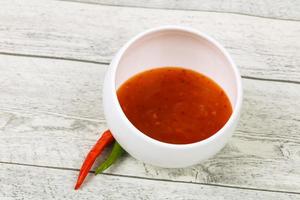 Sweet and spicy chilli sauce photo