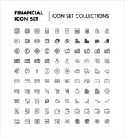 Set of 100 E-commerce and shopping web icons in line style. Mobile Shop, Digital marketing, Bank Card, Gifts vector