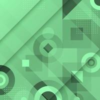 Mint Green Abstract Geometric Background vector