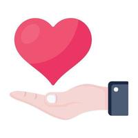 Get this handy flat icon of valentine surprise vector