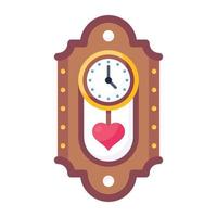 A handy flat icon of wall clock vector