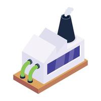 An industry isometric icon design vector