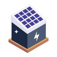 A solar energy isometric vector download